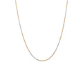 FJC Finejewelers 9 Inch 14 kt Tri Color Gold 1.5mm bright-cut Rope Chain Ankle Bracelet (Smaller Ankles)