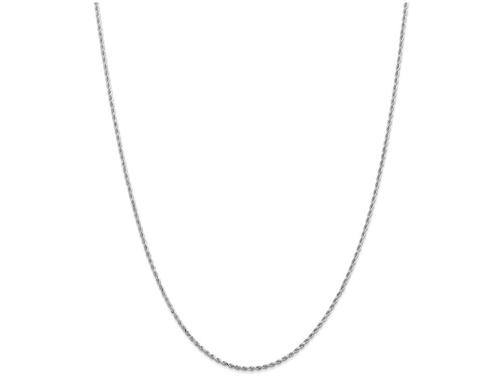 FJC Finejewelers 10 Inch 14k White Gold 1.5mm bright-cut Rope Anklet