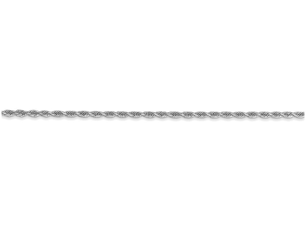 FJC Finejewelers 8 Inch 14k White Gold 1.5mm bright-cut Rope Chain Bracelet