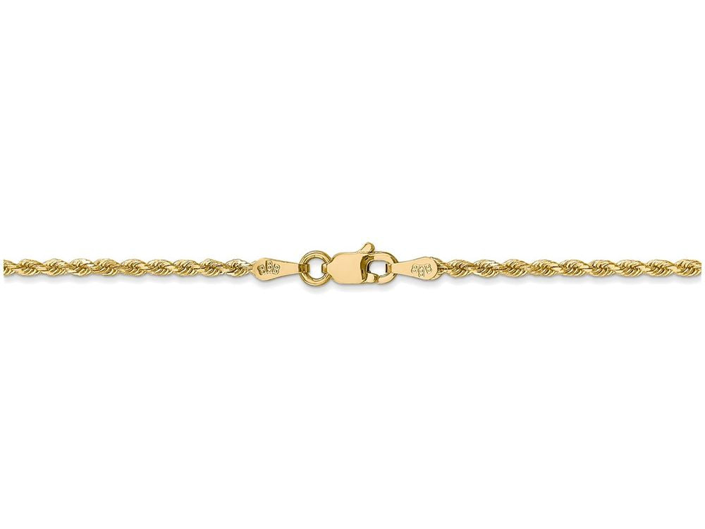FJC Finejewelers 22 Inch 14k Yellow Gold 1.75mm bright-cut Rope With Lobster Clasp Chain Necklace