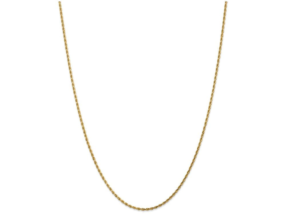 FJC Finejewelers 8 Inch 14k Yellow Gold 1.75mm bright-cut Rope With Lobster Clasp Chain Bracelet