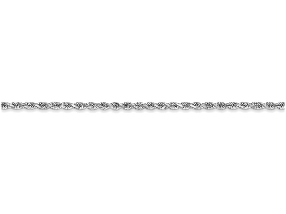 FJC Finejewelers 22 Inch 14k White Gold 1.8mm bright-cut Rope Chain Necklace