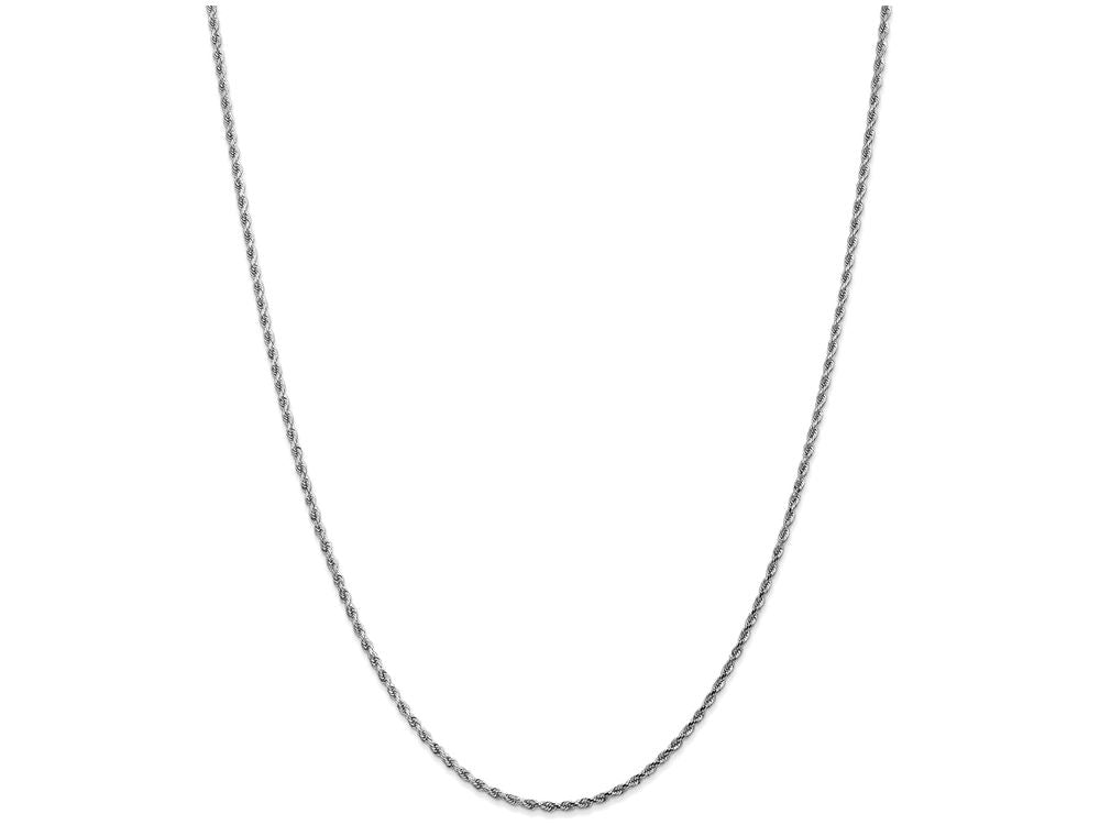 FJC Finejewelers 8 Inch 14k White Gold 1.8mm bright-cut Rope Chain Bracelet