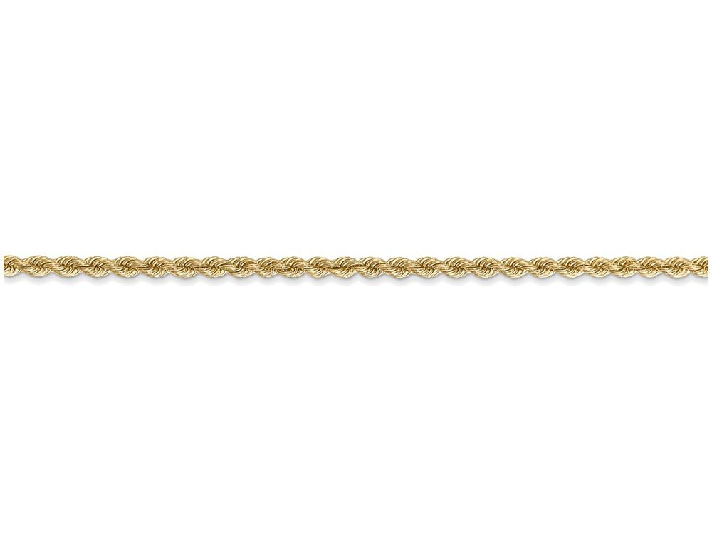 FJC Finejewelers 22 Inch 14k Yellow Gold 2.25mm Handmade Regular Rope Chain Necklace