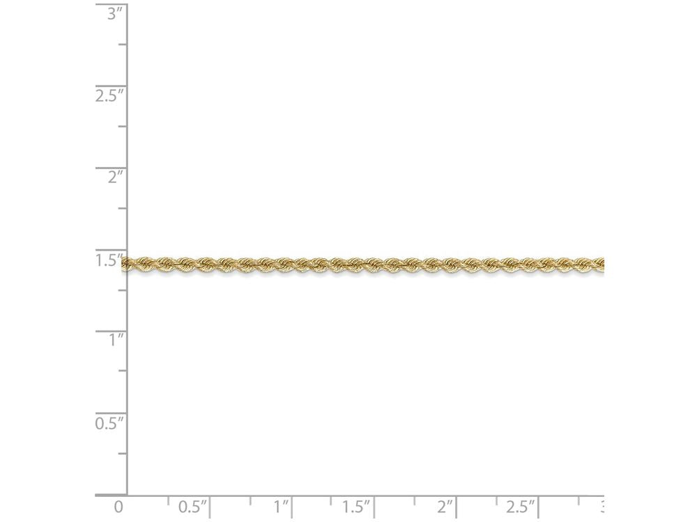 FJC Finejewelers 24 Inch 14k Yellow Gold 2.25mm Handmade Regular Rope Chain Necklace
