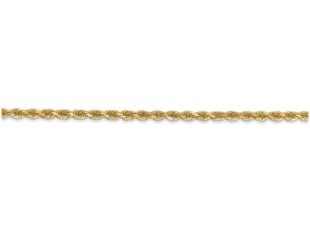 FJC Finejewelers 24 Inch 14k Yellow Gold 2.25mm bright-cut Rope With Lobster Clasp Chain Necklace