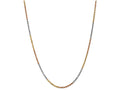 FJC Finejewelers 20 Inch 14 kt Tri Color Gold 2.5mm bright-cut Rope Chain Necklace