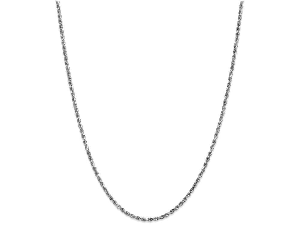 FJC Finejewelers 20 Inch 14k White Gold 2.5mm bright-cut Rope Chain Necklace