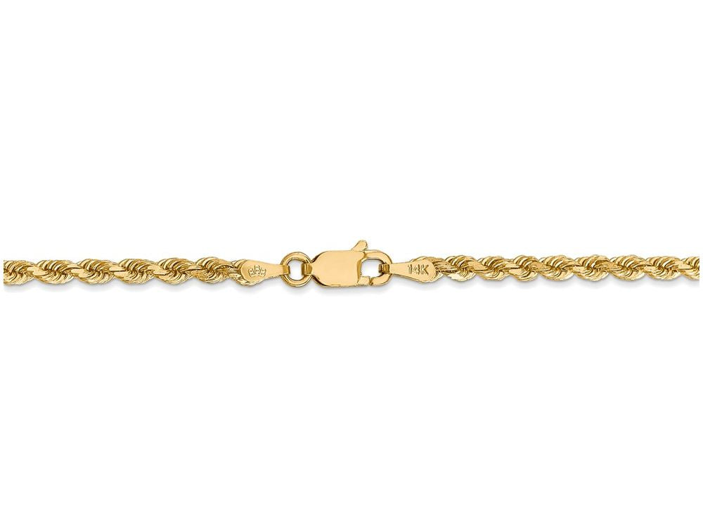 FJC Finejewelers 20 Inch 14k Yellow Gold 2.75mm bright-cut Rope With Lobster Clasp Chain Necklace