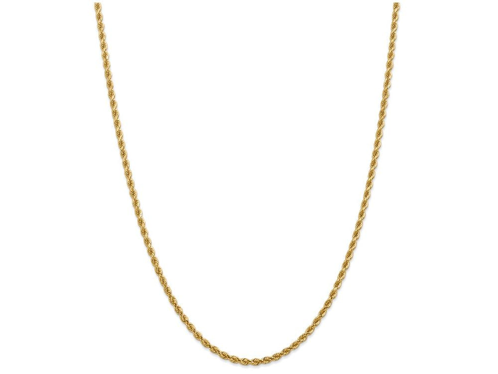 FJC Finejewelers 8 Inch 14k Yellow Gold 2.75mm bright-cut Rope With Lobster Clasp Chain Bracelet