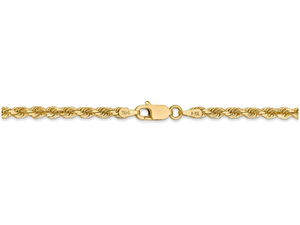 FJC Finejewelers 18 Inch 14k Yellow Gold 3.20mm bright-cut Rope With Lobster Clasp Chain Necklace
