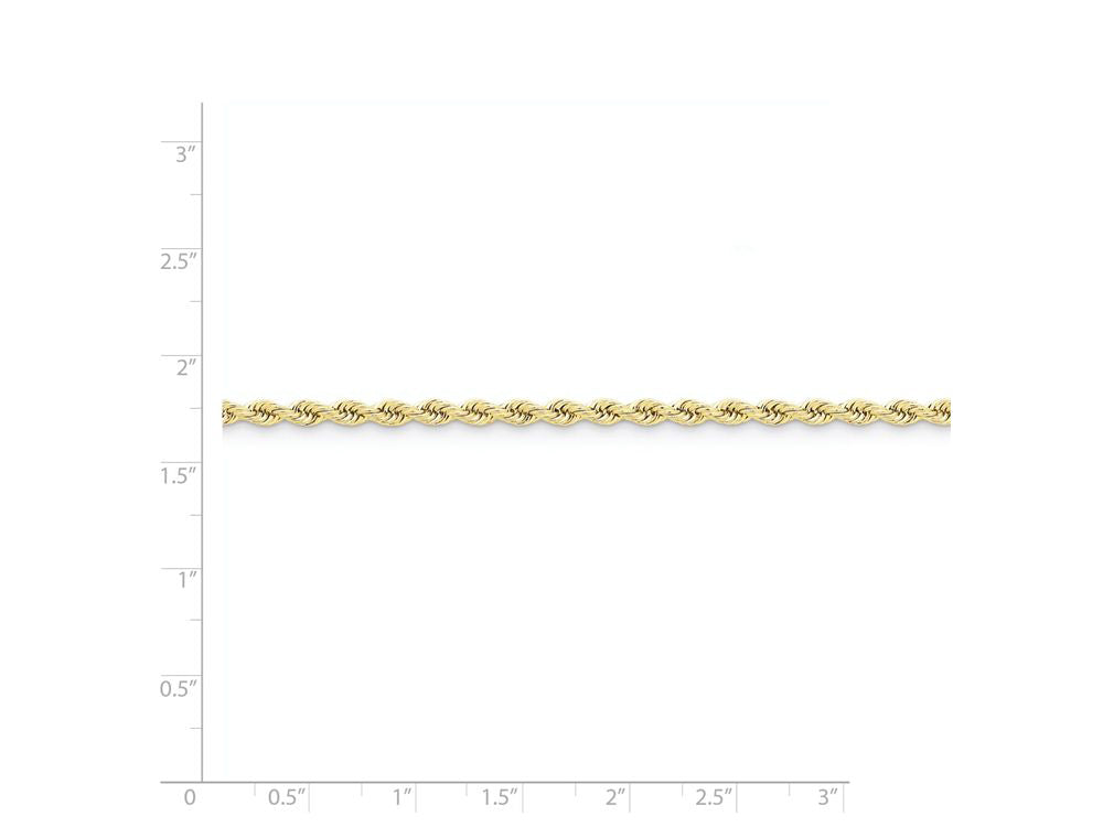 FJC Finejewelers 16 Inch 14k Yellow Gold 3mm Handmade Regular Rope Chain Necklace