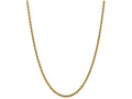FJC Finejewelers 24 Inch 14k Yellow Gold 3mm Handmade Regular Rope Chain Necklace