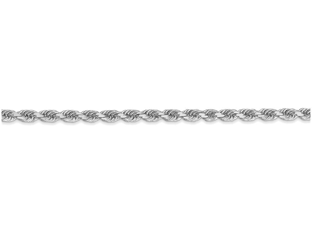 FJC Finejewelers 16 Inch 14k White Gold 3.1mm bright-cut Rope Chain Necklace