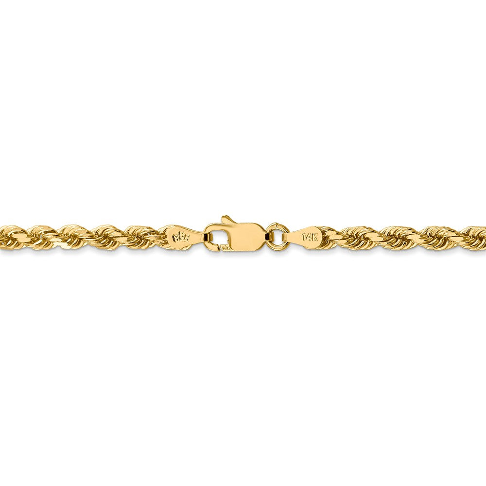 FJC Finejewelers 18 Inch 14k Yellow Gold 3.5mm bright-cut Rope With Lobster Clasp Chain Necklace