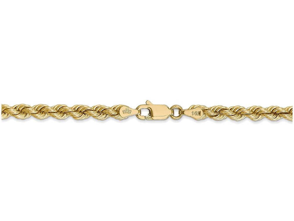 FJC Finejewelers 20 Inch 14k Yellow Gold 4mm Handmade Regular Rope Chain Necklace