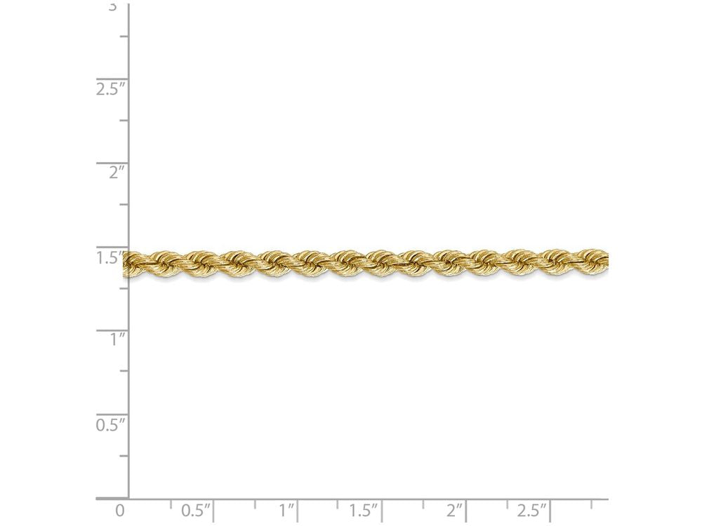 FJC Finejewelers 20 Inch 14k Yellow Gold 4mm Handmade Regular Rope Chain Necklace