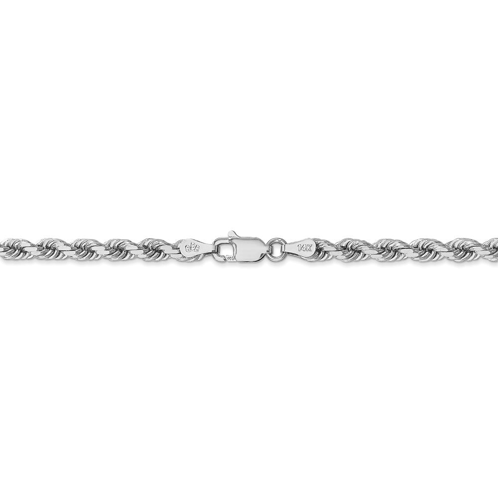 FJC Finejewelers 22 Inch 14k White Gold 4mm bright-cut Rope Chain Necklace
