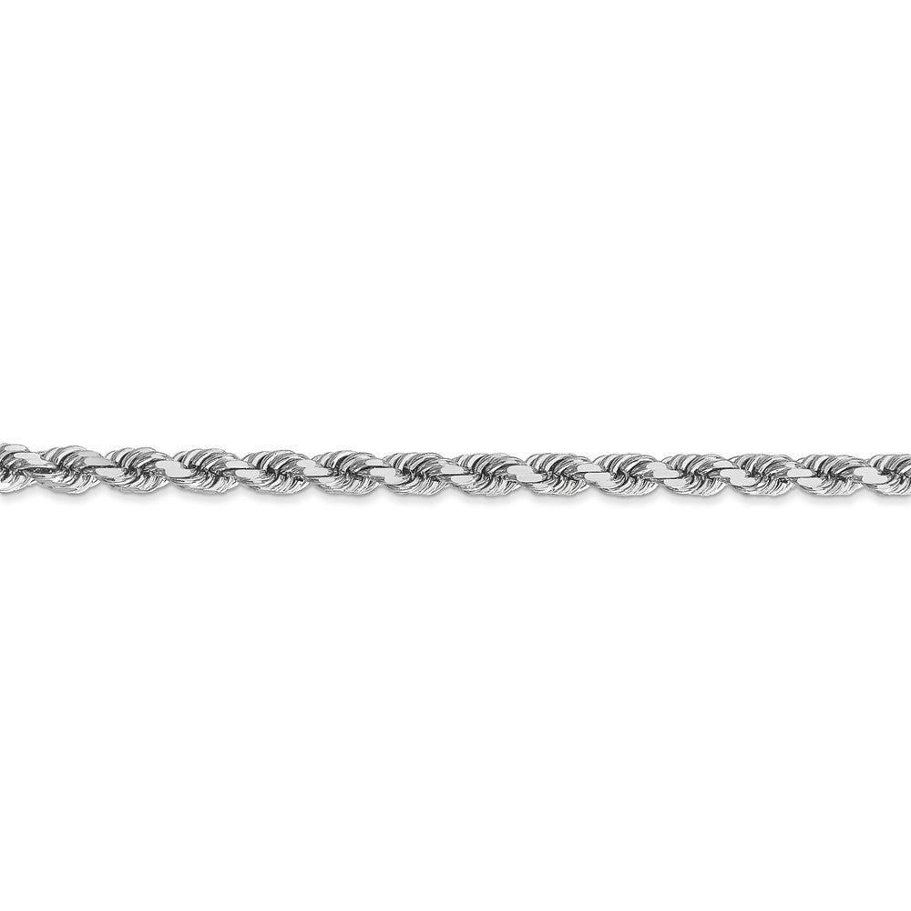 FJC Finejewelers 30 Inch 14k White Gold 4mm bright-cut Rope Chain Necklace