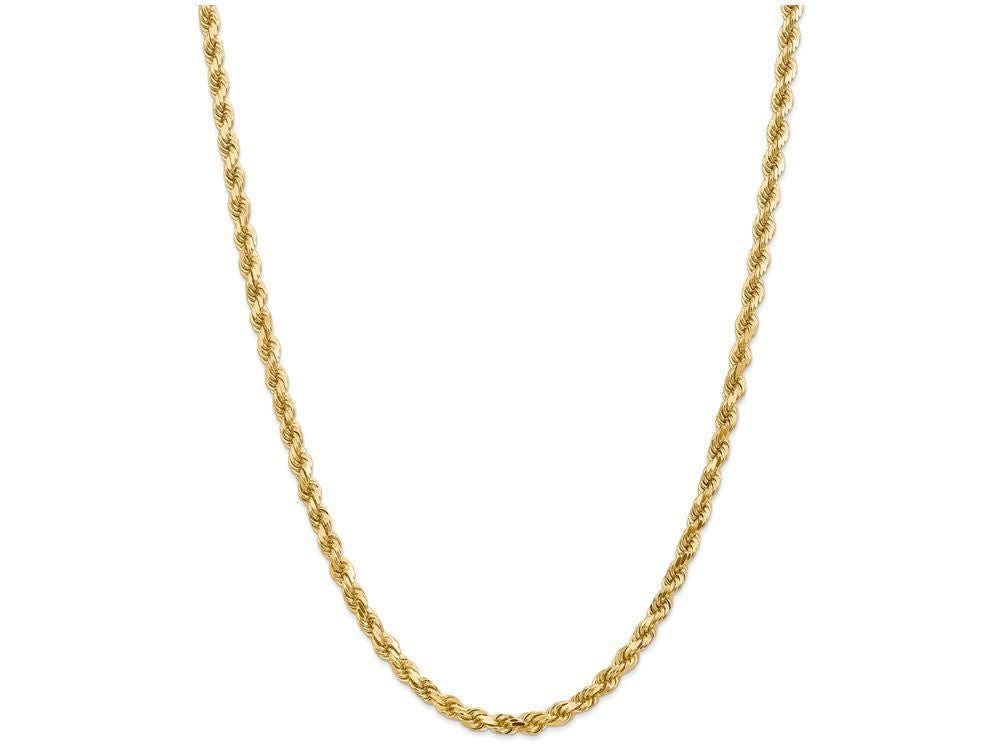 FJC Finejewelers 18 Inch 14k 5mm bright-cut Rope With Lobster Clasp Chain Necklace