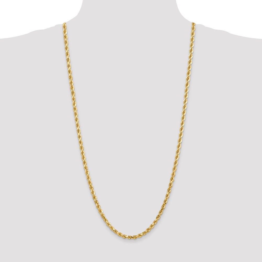 FJC Finejewelers 30 Inch 14k 5mm bright-cut Rope With Lobster Clasp Chain Necklace
