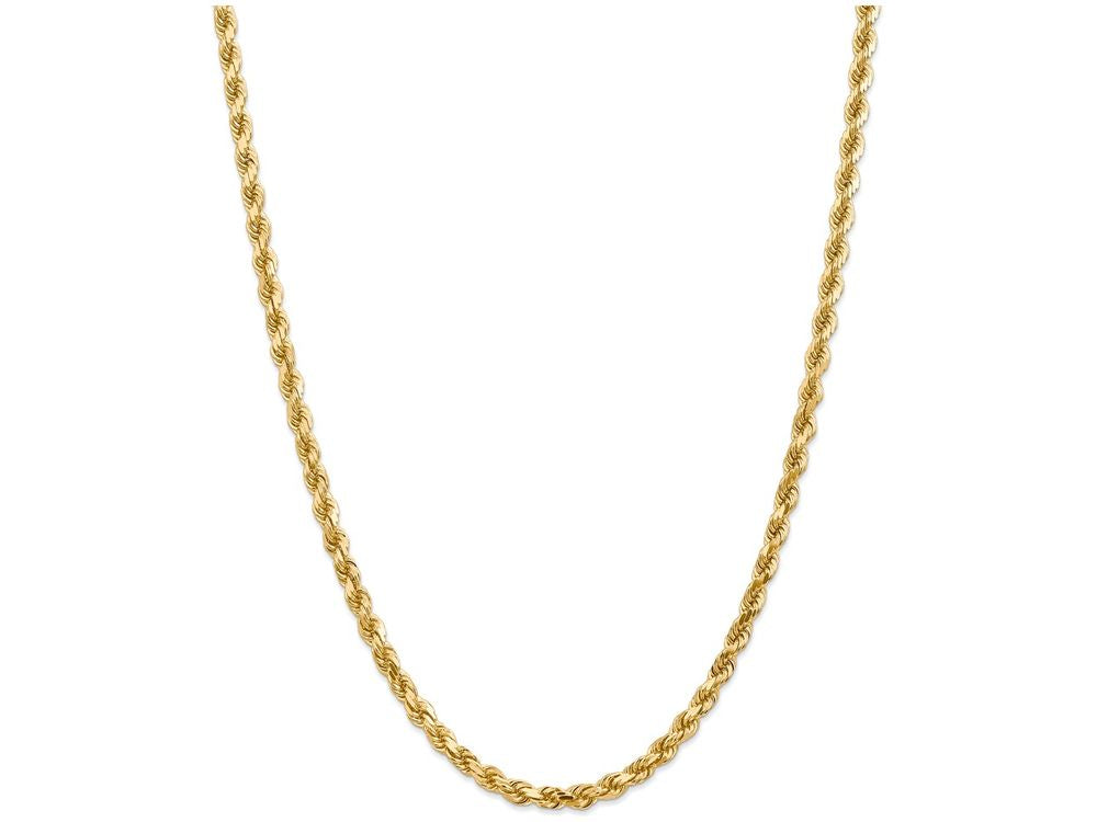 FJC Finejewelers 8 Inch 14k Yellow Gold 5mm bright-cut Rope With Lobster Clasp Chain Bracelet