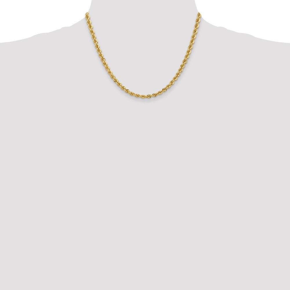 FJC Finejewelers 18 Inch 14k 5mm Handmade Regular Rope Chain Necklace