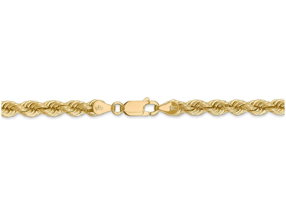 FJC Finejewelers 7 Inch 14k Yellow Gold 5mm Handmade Regular Rope Chain Bracelet