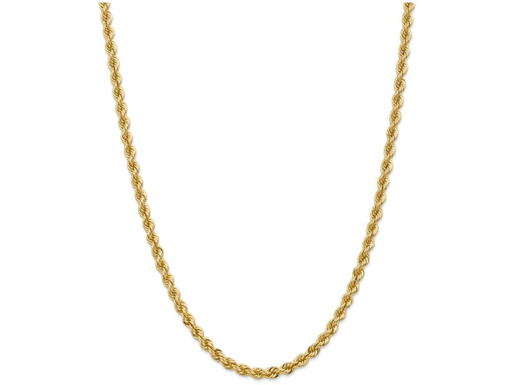 FJC Finejewelers 7 Inch 14k Yellow Gold 5mm Handmade Regular Rope Chain Bracelet