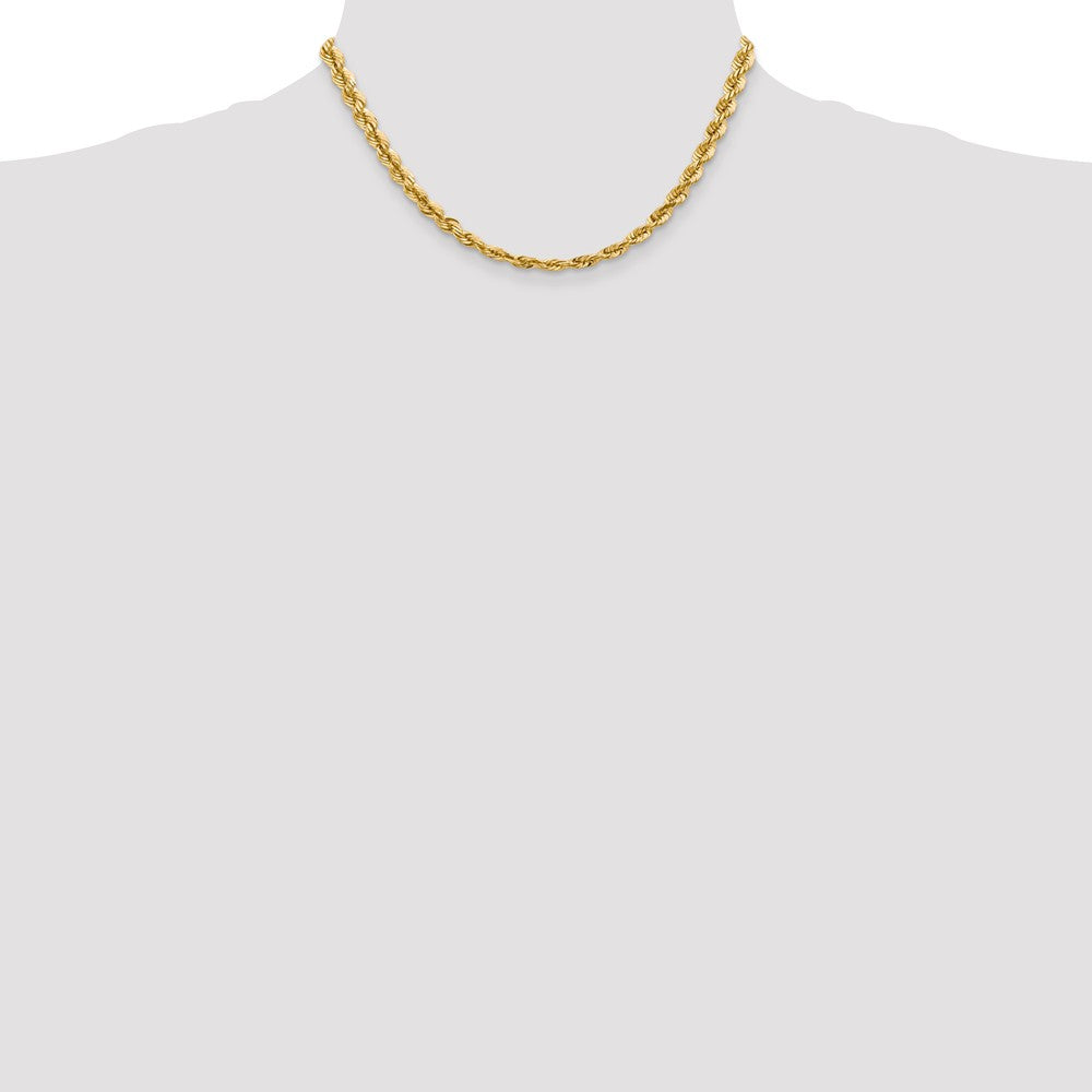 FJC Finejewelers 16 Inch 14k 5.5mm bright-cut Rope With Lobster Clasp Chain Necklace
