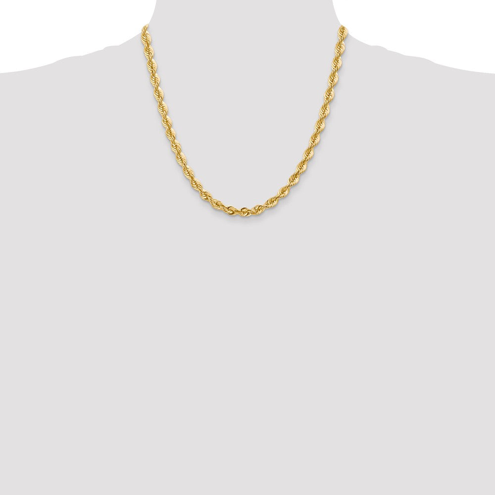 FJC Finejewelers 20 Inch 14k 6mm Handmade Regular Rope Chain Necklace