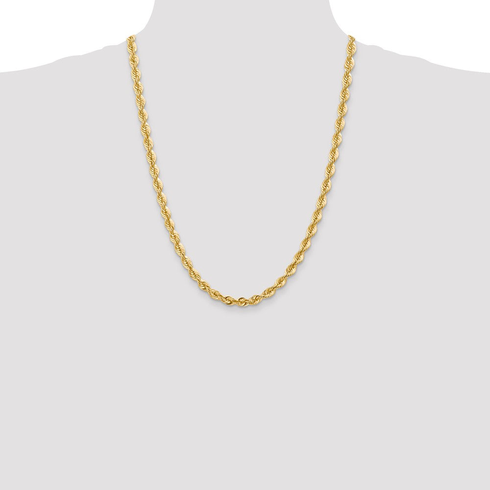 FJC Finejewelers 24 Inch 14k 6mm Handmade Regular Rope Chain Necklace