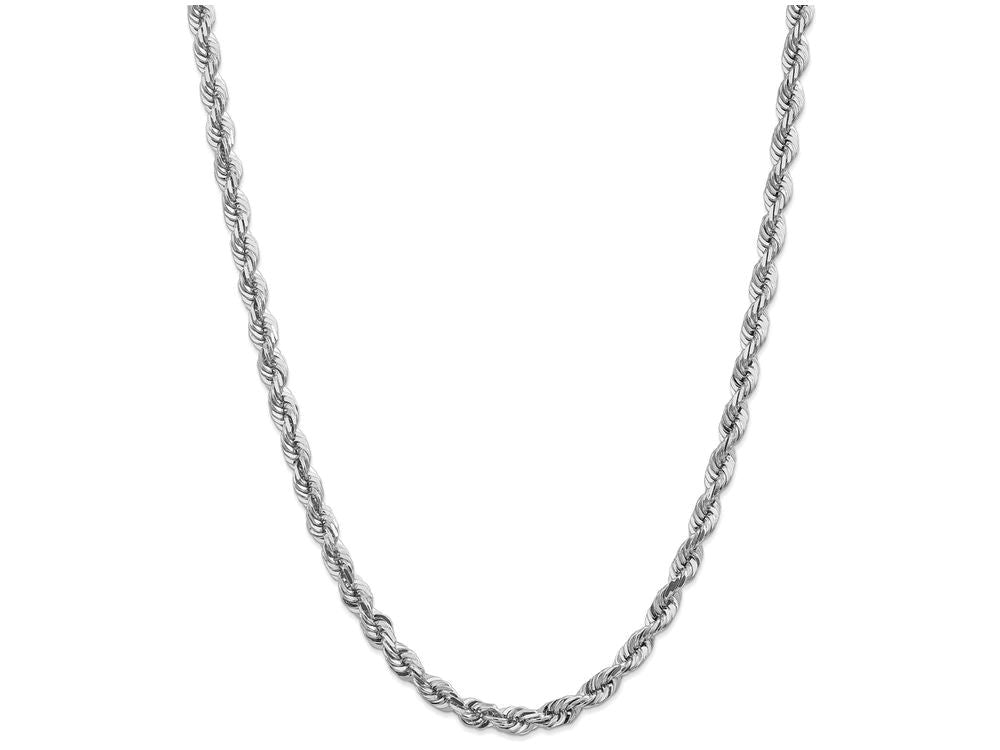FJC Finejewelers 22 Inch 14k White Gold 5.5mm bright-cut Rope Chain Necklace