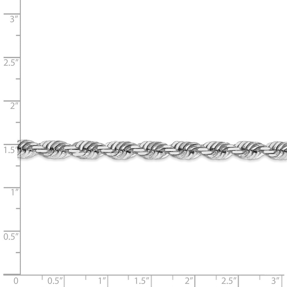 FJC Finejewelers 30 Inch 14k White Gold 5.5mm bright-cut Rope Chain Necklace