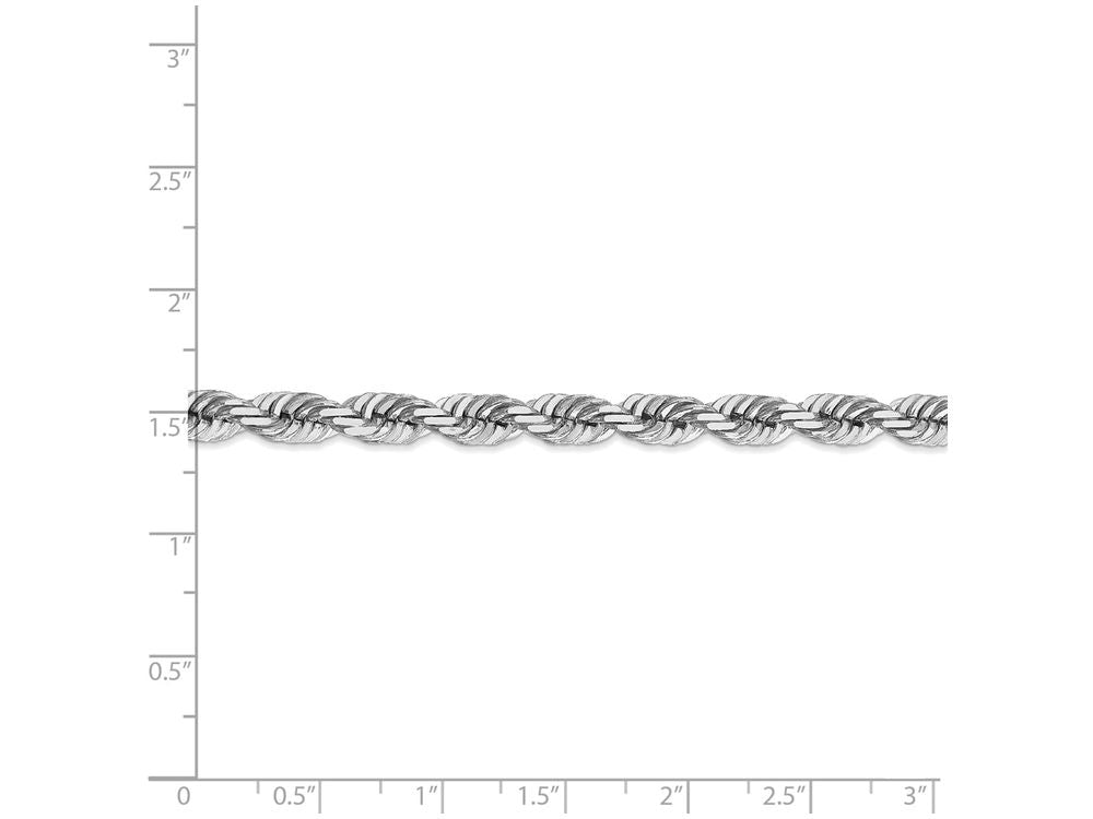 FJC Finejewelers 8 Inch 14k White Gold 5.5mm bright-cut Rope Chain Bracelet
