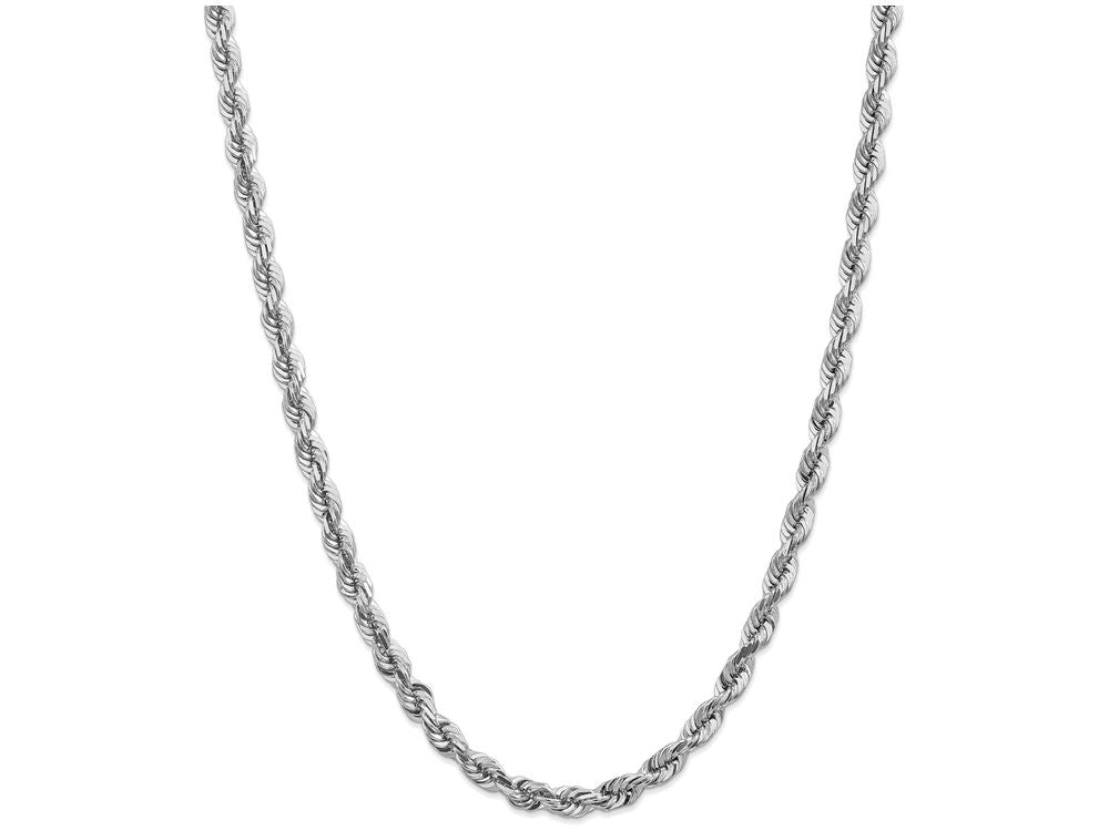 FJC Finejewelers 8 Inch 14k White Gold 5.5mm bright-cut Rope Chain Bracelet