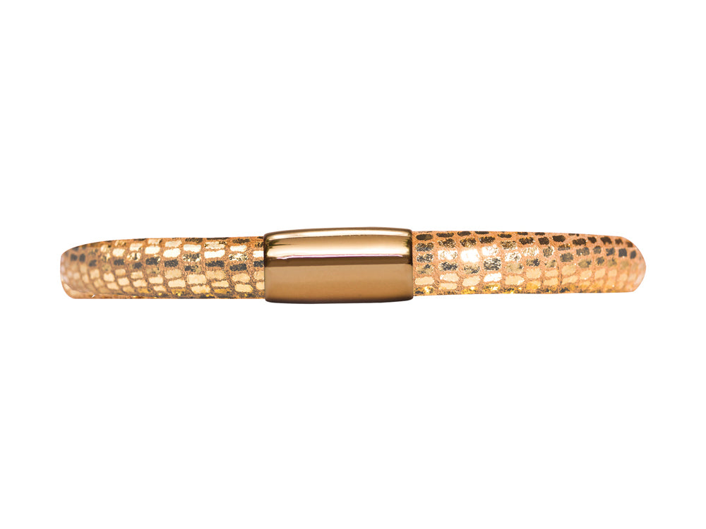 Endless Jewelry - Jennifer Lopez Collection Golden Reptile, 19cm/7.5inch Single Leather Bracelet Finish