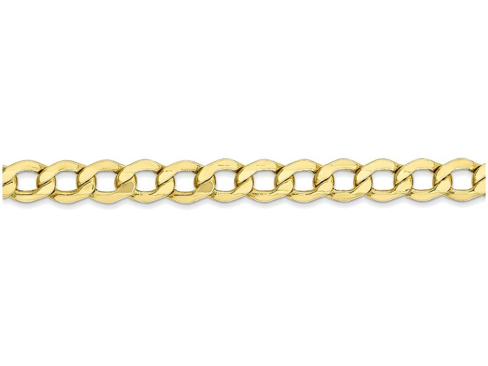 FJC Finejewelers 18 Inch 10k 5.25mm Semi-solid Curb Link Chain Necklace