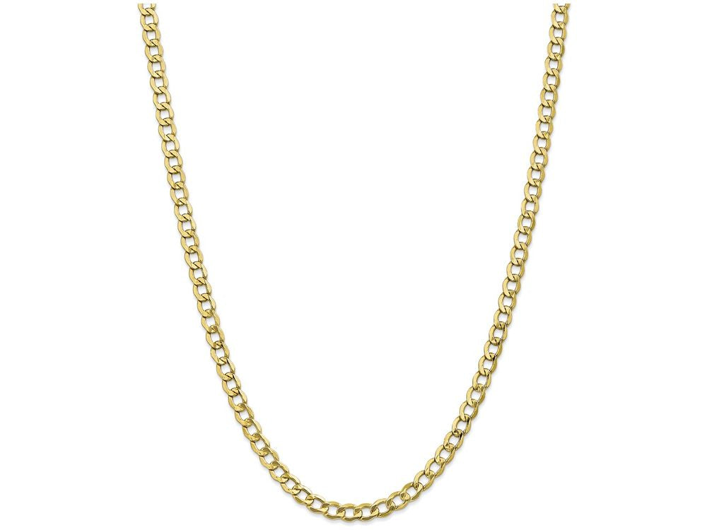 FJC Finejewelers 7 Inch 10k 5.25mm Semi-solid Curb Link Chain Bracelet