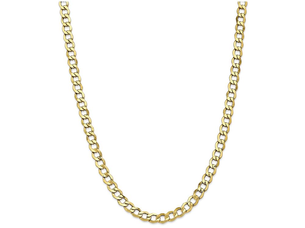 FJC Finejewelers 20 Inch 10k 6.0mm Semi-solid Curb Link Chain Necklace