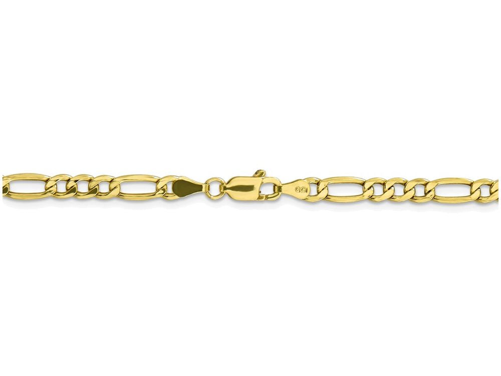 FJC Finejewelers 7 Inch 10k 4.75mm Semi-solid Figaro Chain Bracelet