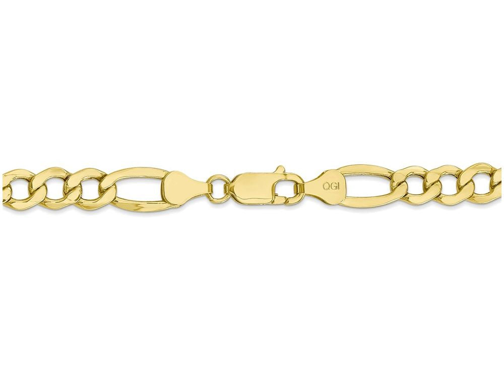 FJC Finejewelers 20 Inch 10k 7.3mm Semi-solid Figaro Chain Necklace