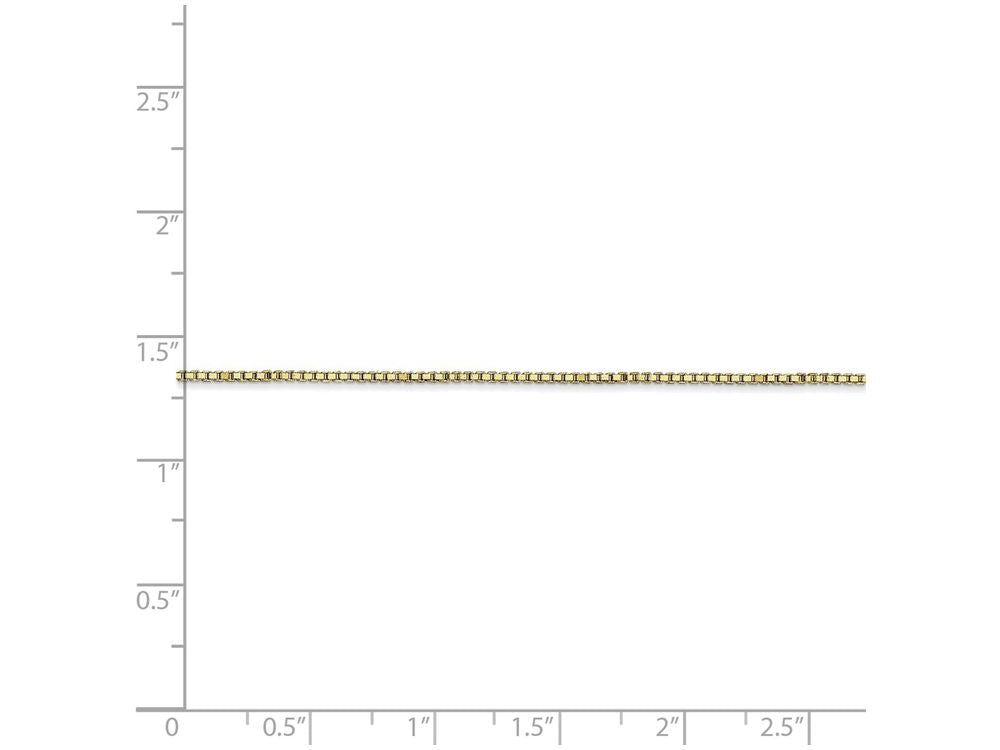 FJC Finejewelers 22 Inch 10k 1mm Box Chain Necklace