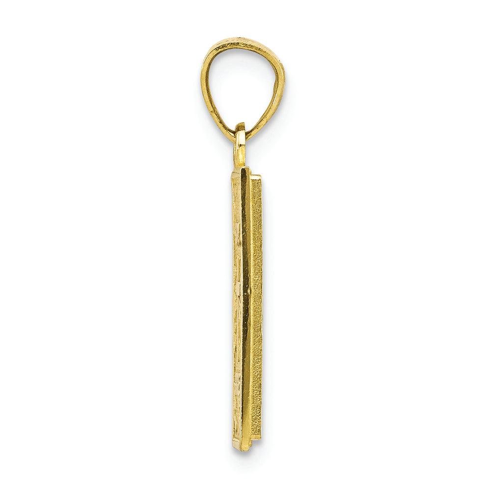 FJC Finejewelers 10k Yellow Gold with Rhodium Holy Bible Charm
