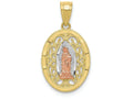FJC Finejewelers 10k Two-tone Gold Our Lady Of Guadalupe Charm