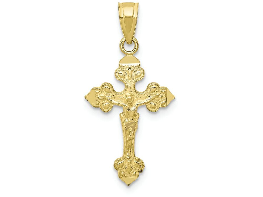 FJC Finejewelers 10k Yellow Gold Crucifix Charm