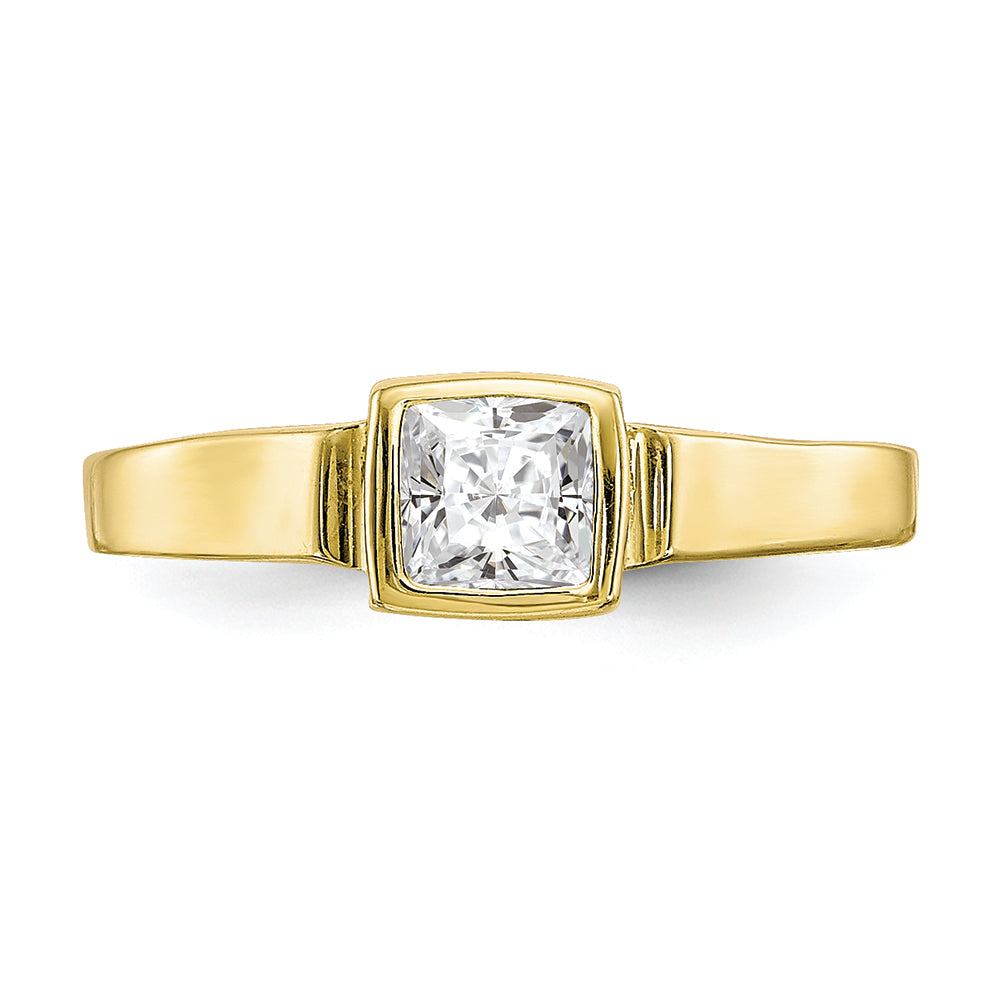 FJC Finejewelers 10k Yellow Gold CZ Toe Ring 5mm Top Width