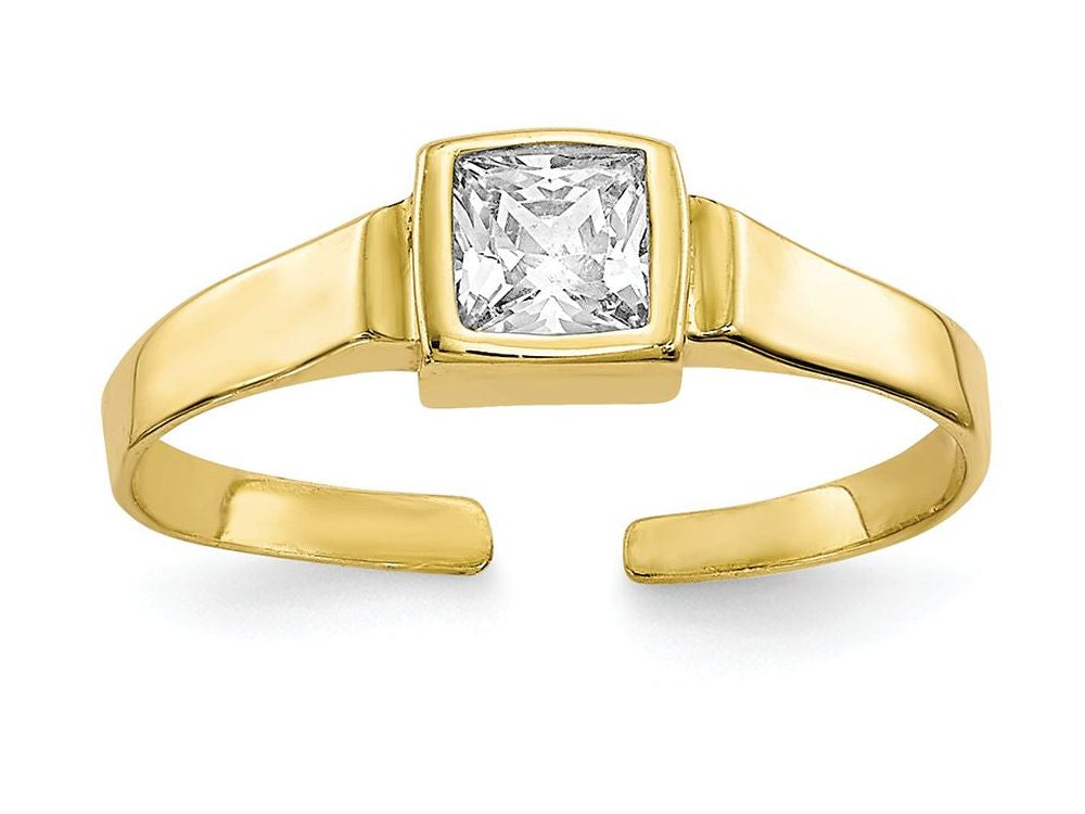 FJC Finejewelers 10k Yellow Gold CZ Toe Ring 5mm Top Width