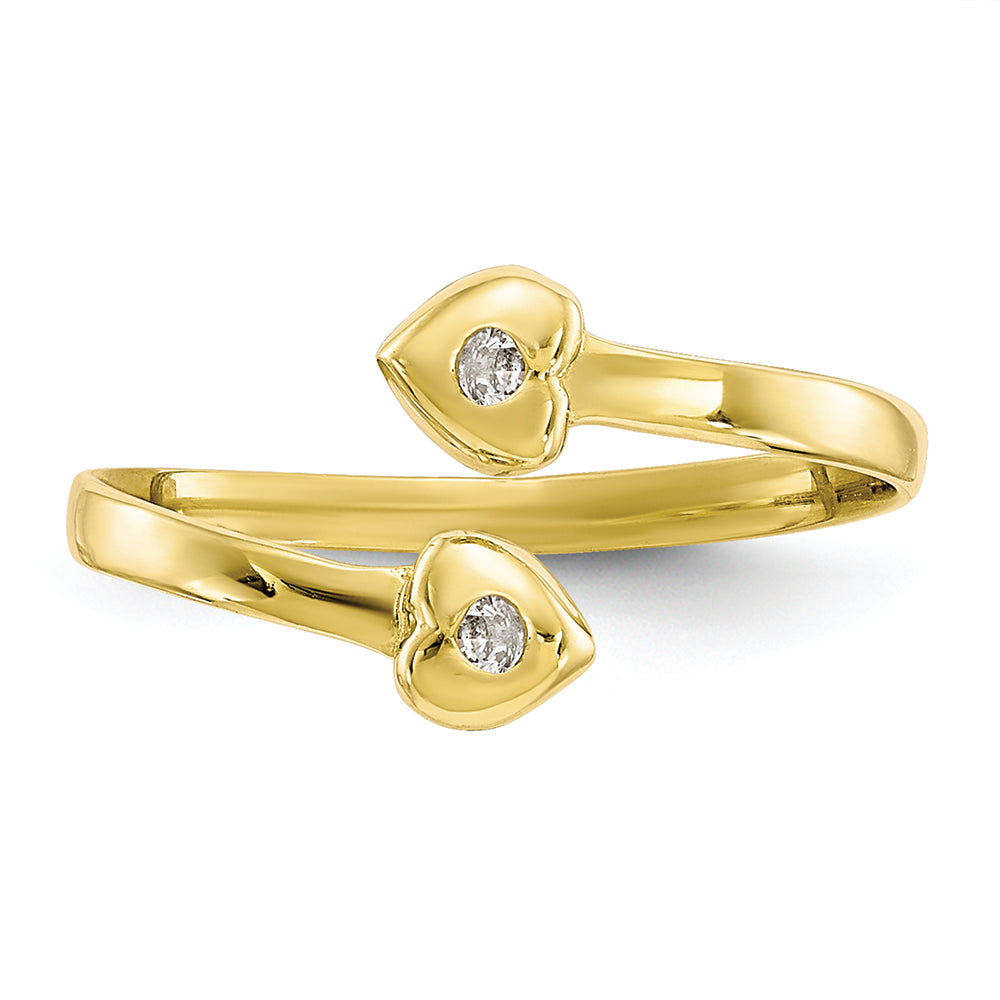 FJC Finejewelers 10k Yellow Gold Cubic Zirconia (CZ) Toe Ring