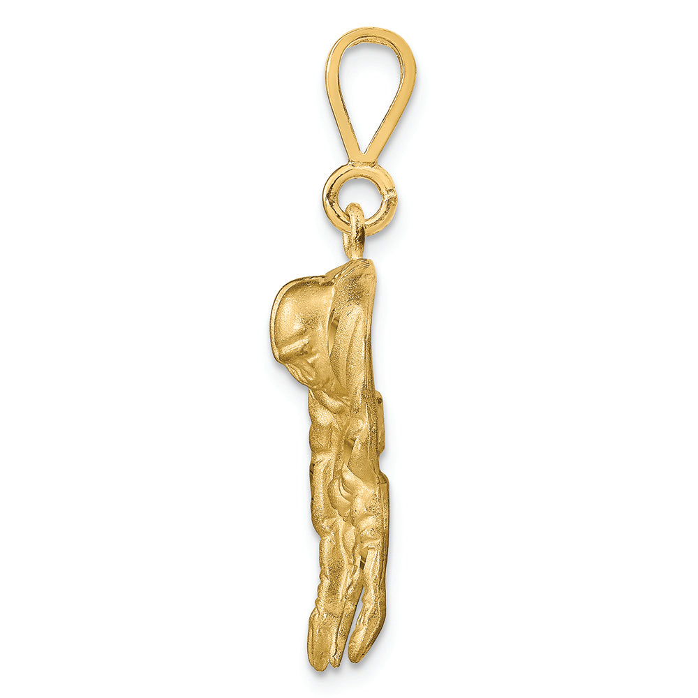 FJC Finejewelers 10k Yellow Gold Football Charm